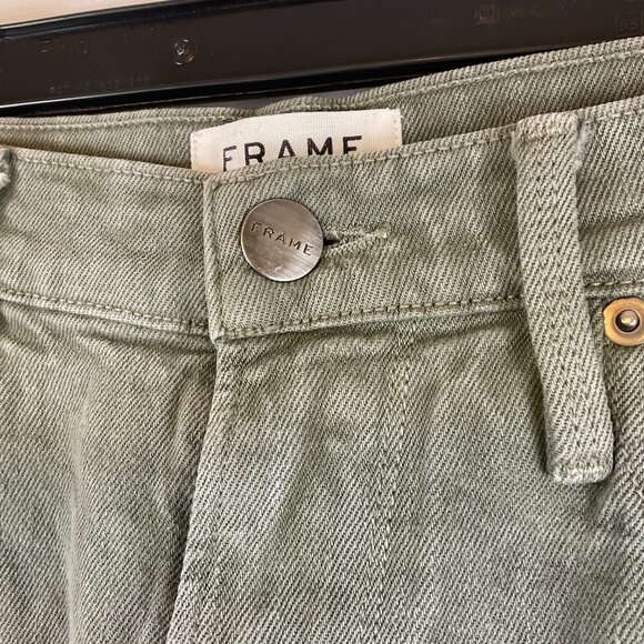 Frame L'Homme Slim Pants 31 Olive Drab Green Men's Deep Army - Picture 5 of 10